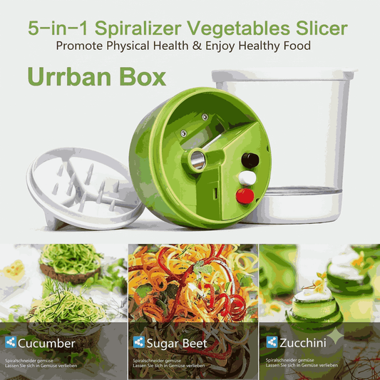 5-in-1 Handheld Vegetable Spiralizer