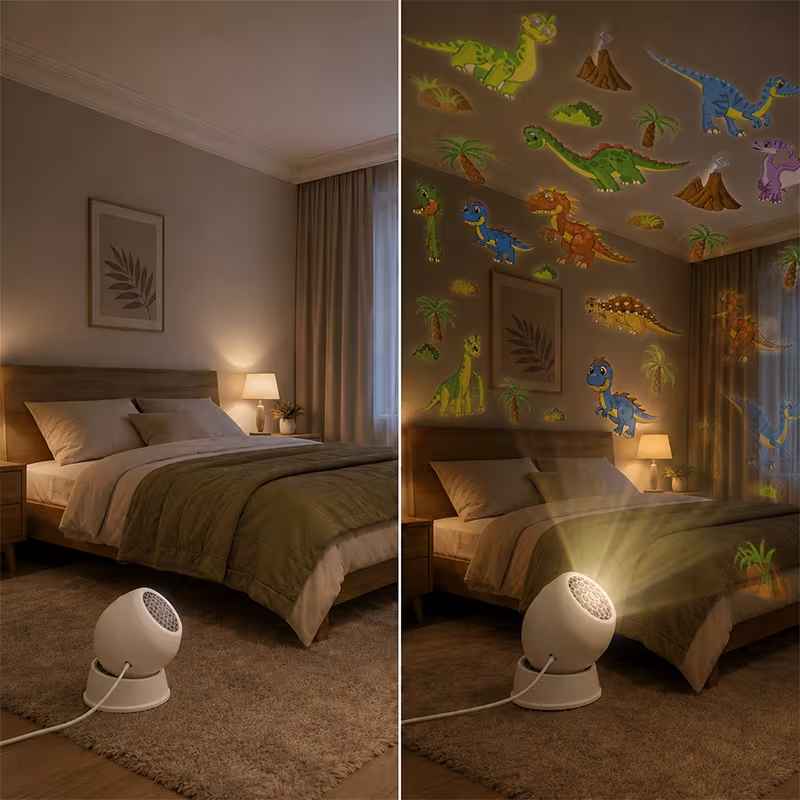 RoarGlow Dino Room Projector