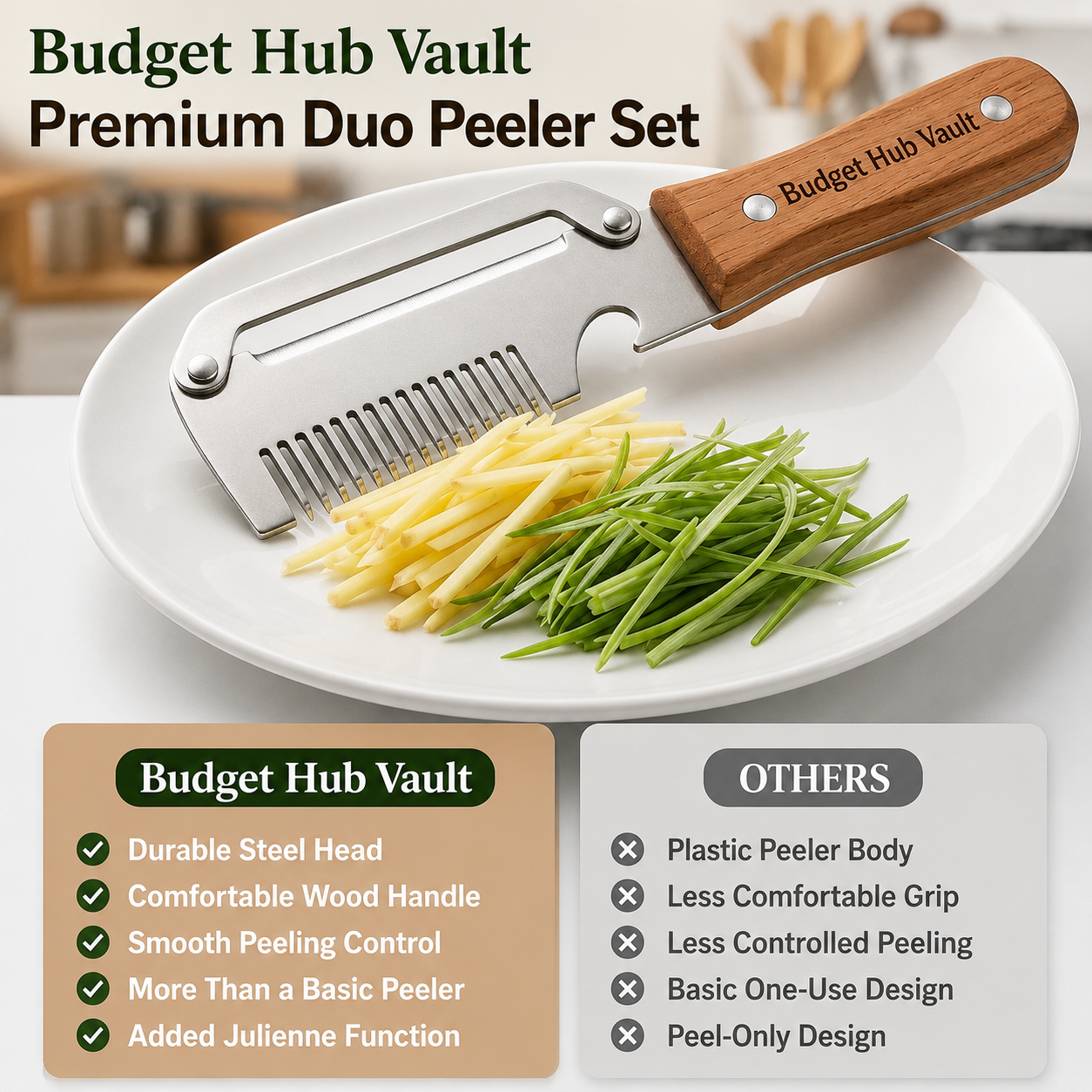 3 in 1 Multifunctional Vegetable Peeler( Pack of 2 )