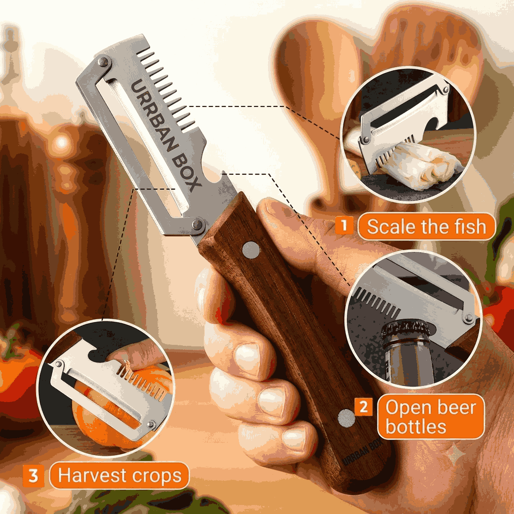 3 in 1 Multifunctional Vegetable Peeler( Pack of 2 )