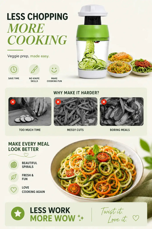 5-in-1 Handheld Vegetable Spiralizer