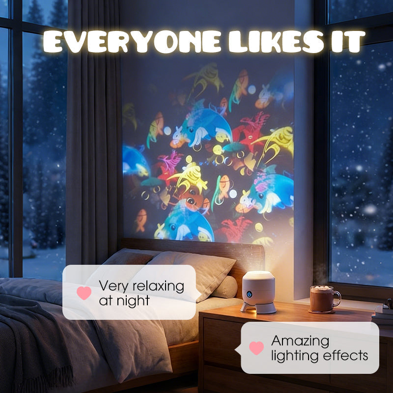 Dynamic Rotating LED Projector Lamp