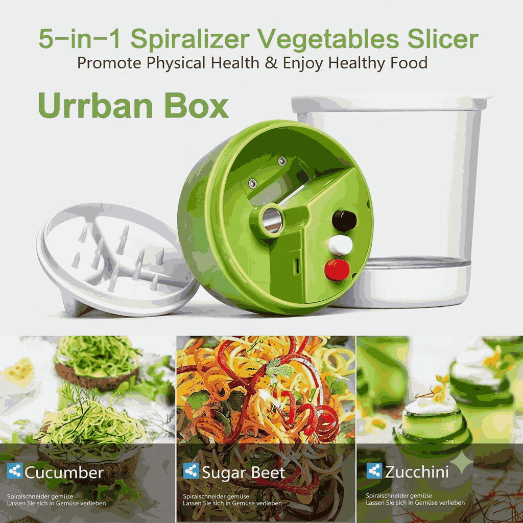 5-in-1 Handheld Vegetable Spiralizer